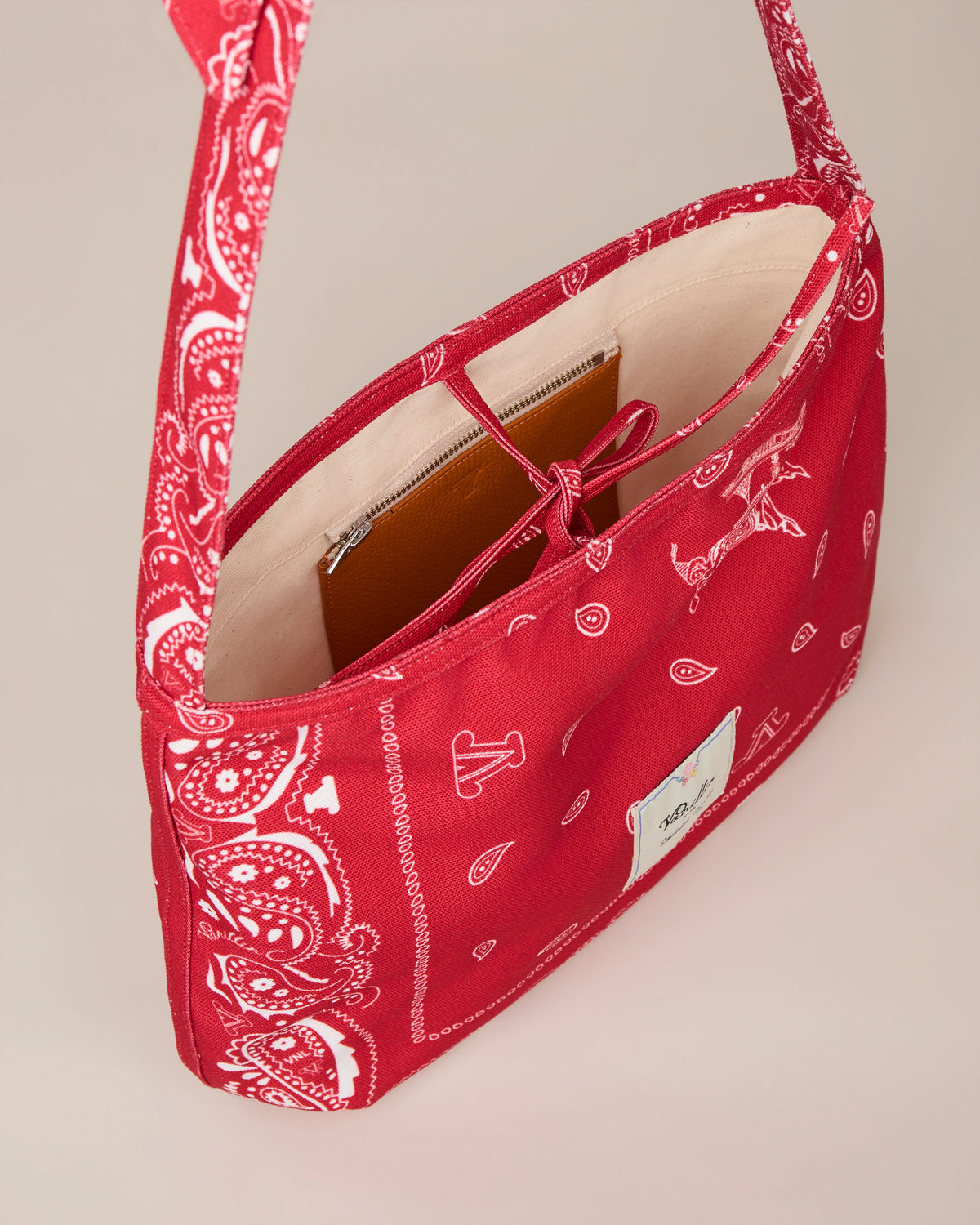 PAISLEY PRINT SHOULDER BAG
